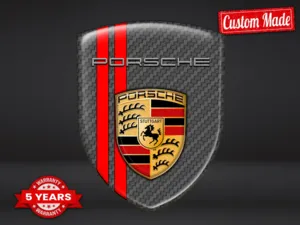 Porsche Autocollants Fenêtre Auto Sport Premium Personnalisé